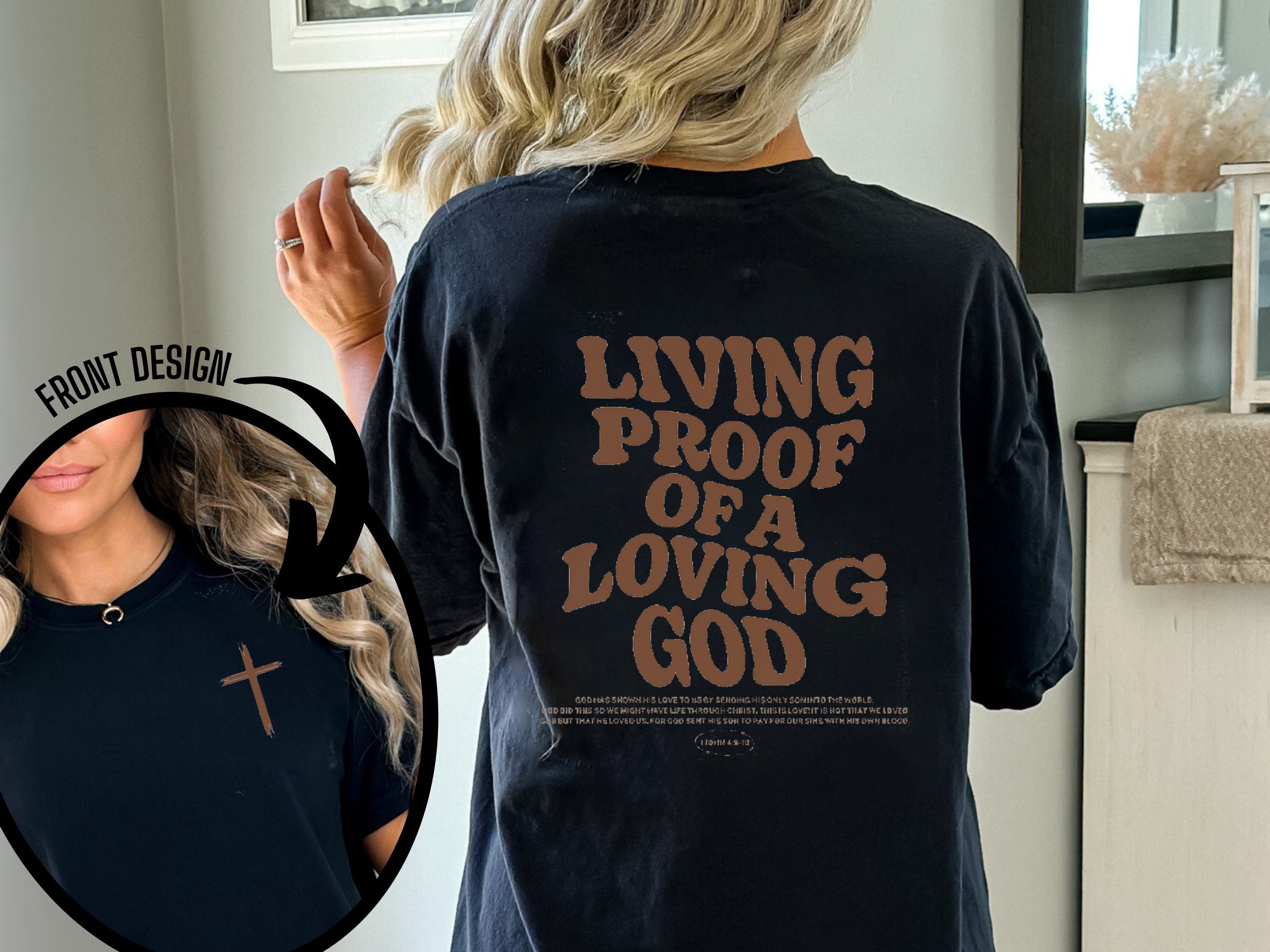 Aesthetic Christian Comfort Colors® Shirt For Men Christian Apparel Brown Jesus T-Shirt Christian Streetwear Clothing Bible Verse T Shirt Christian Men Gift